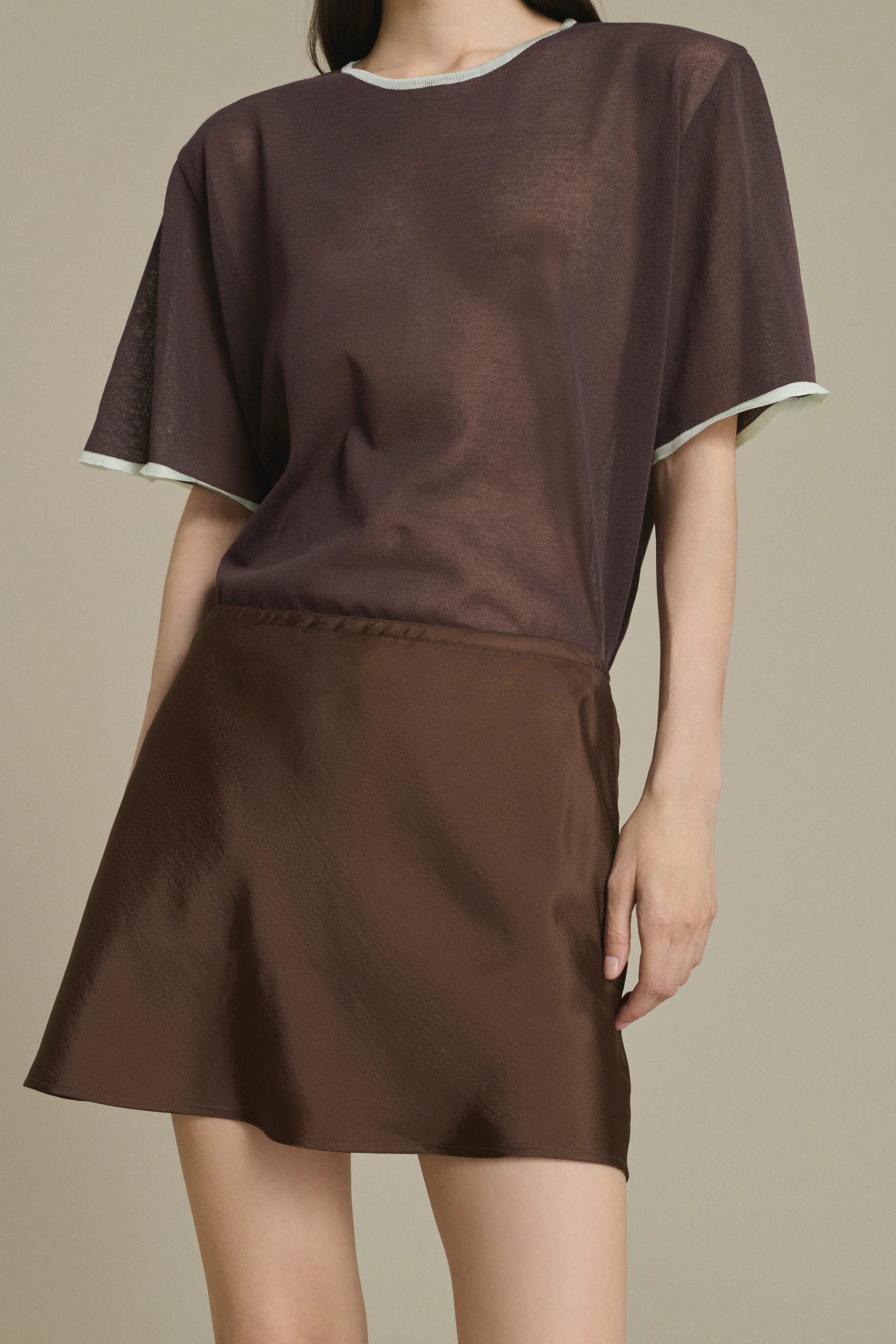 BROWN ANNA SKIRT - Image 3