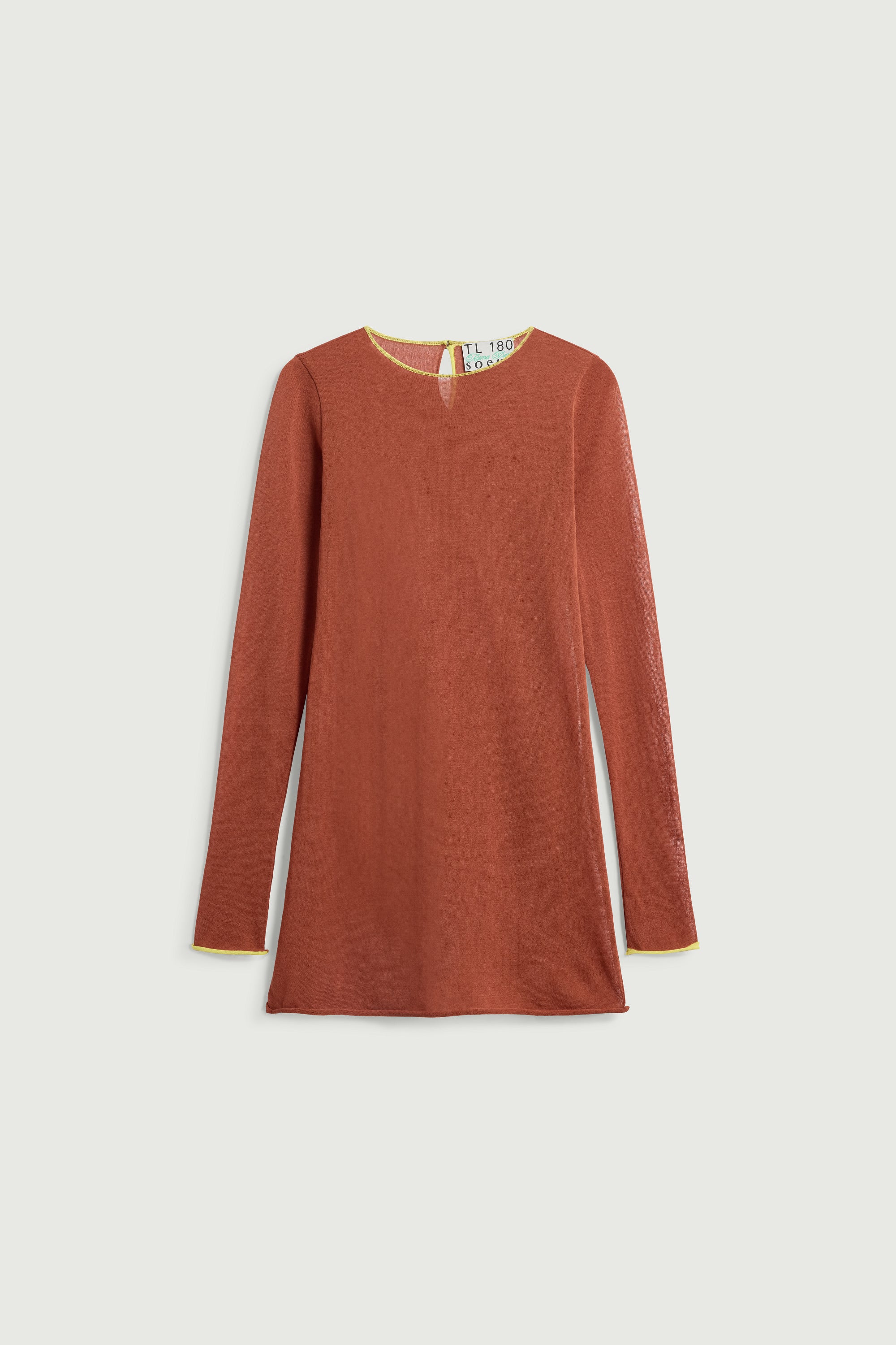 BROWN IRENE MINI DRESS - Image 6