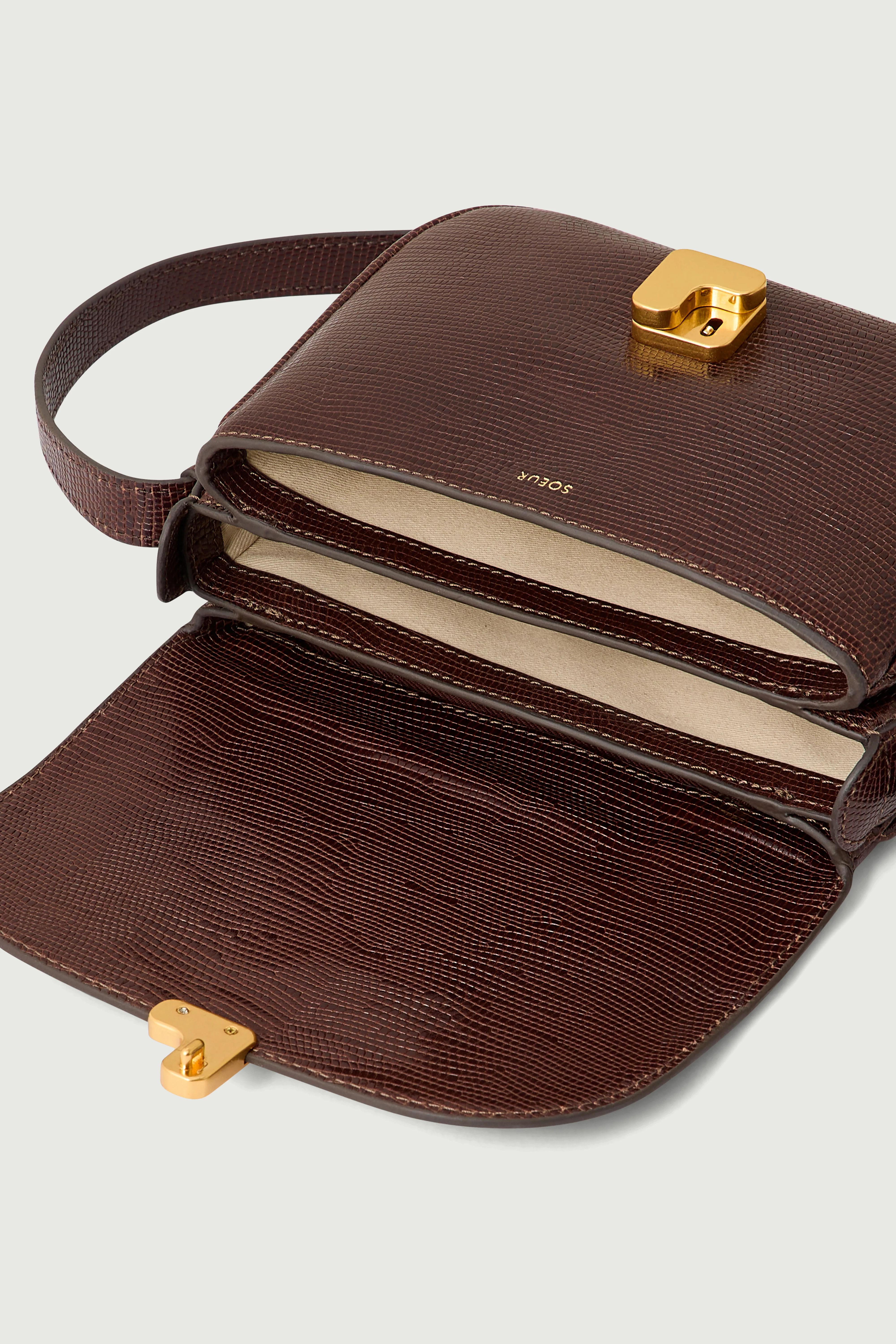 BROWN BELLISSIMA MINI BAG LIZARD - Image 4